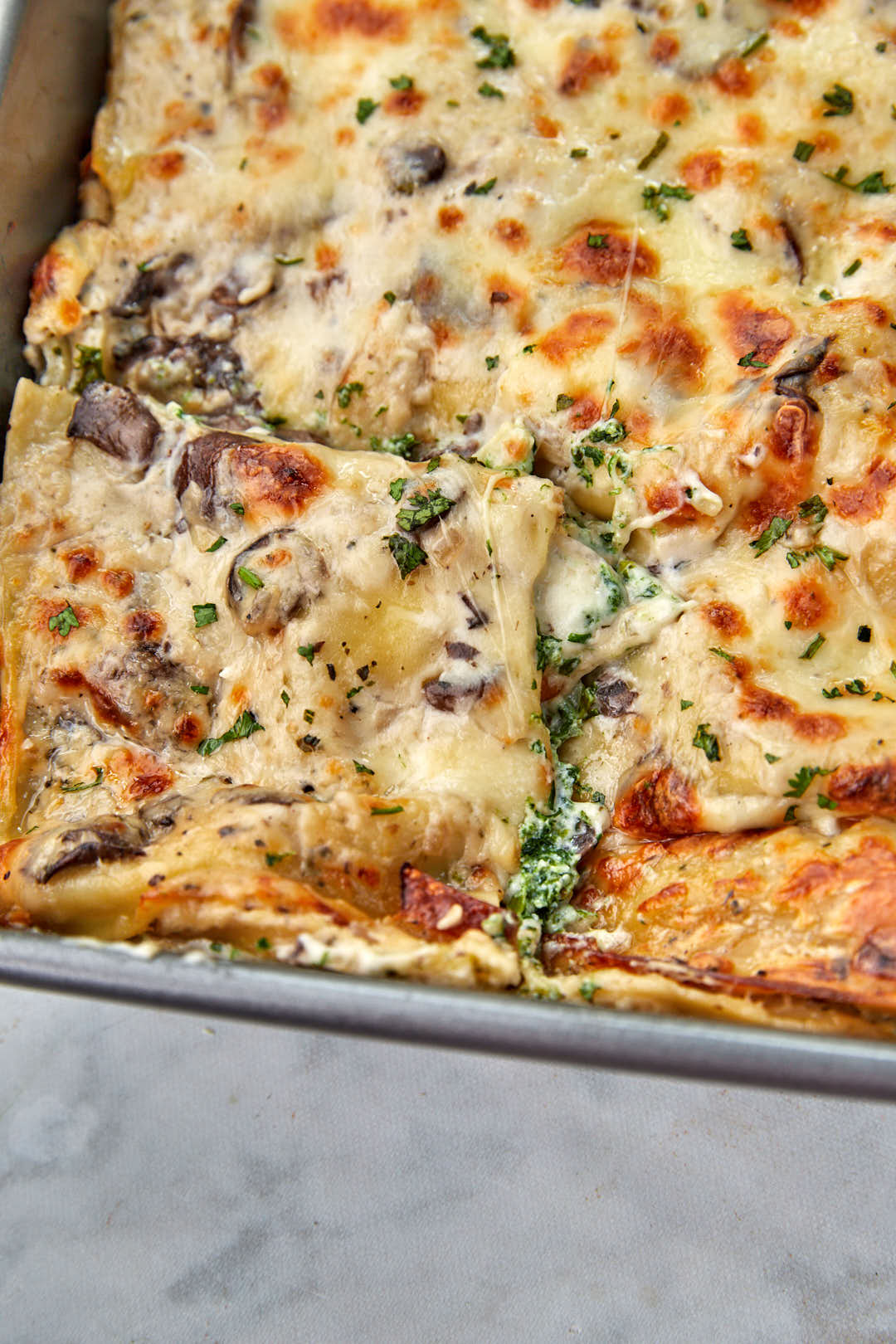 vegetarian lasagna with bechamel